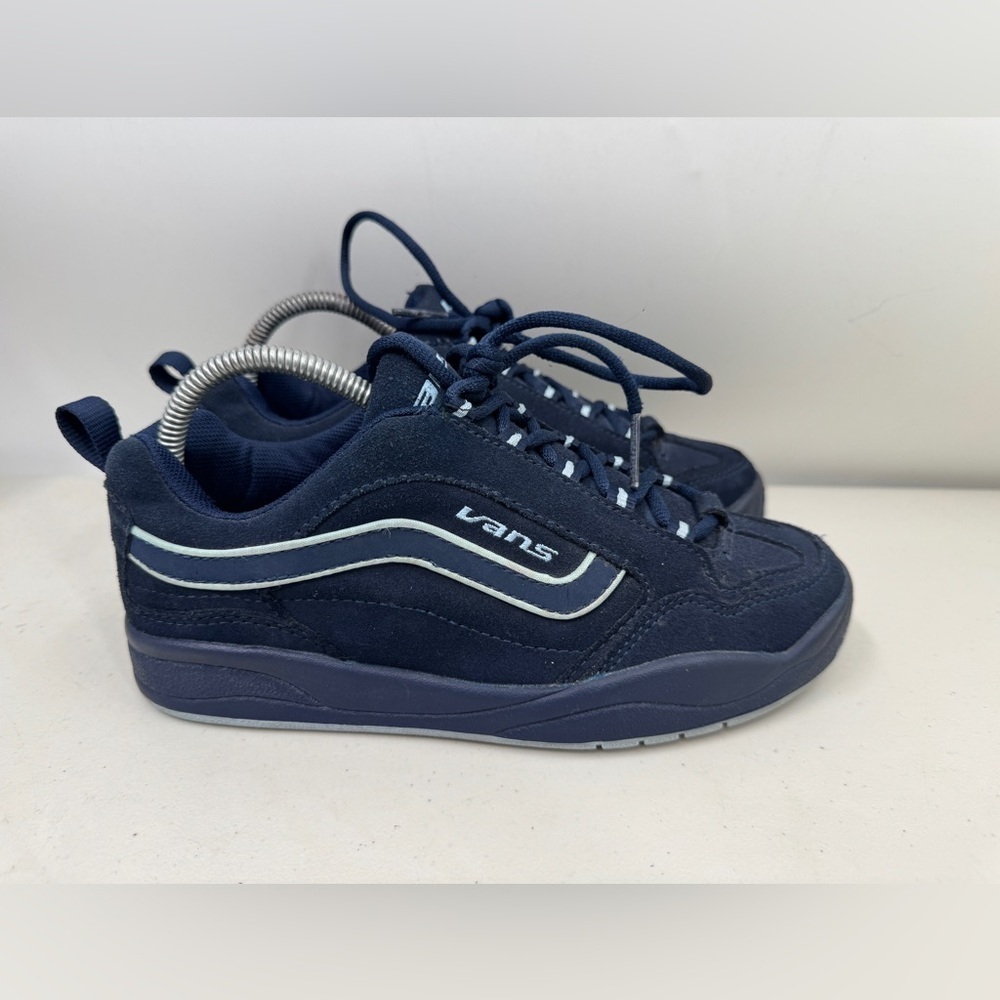 Vintage VANS Navy Blue Wesley Shoes Suede Skateboarding Women's Size 8 2000s - Picture 4 of 8